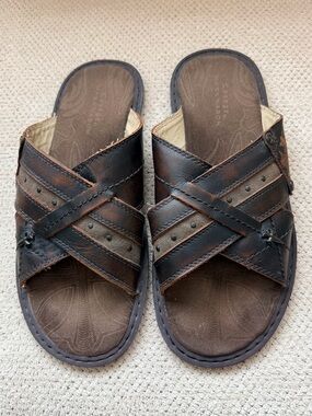 Mark Nason Lounge Leather Slides